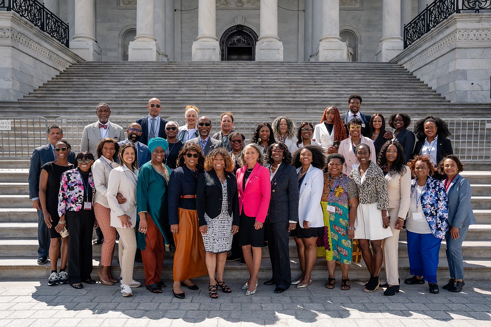 NDA officers and members gathered on the steps of the U.S. Capitol during NDA Day on the Hill