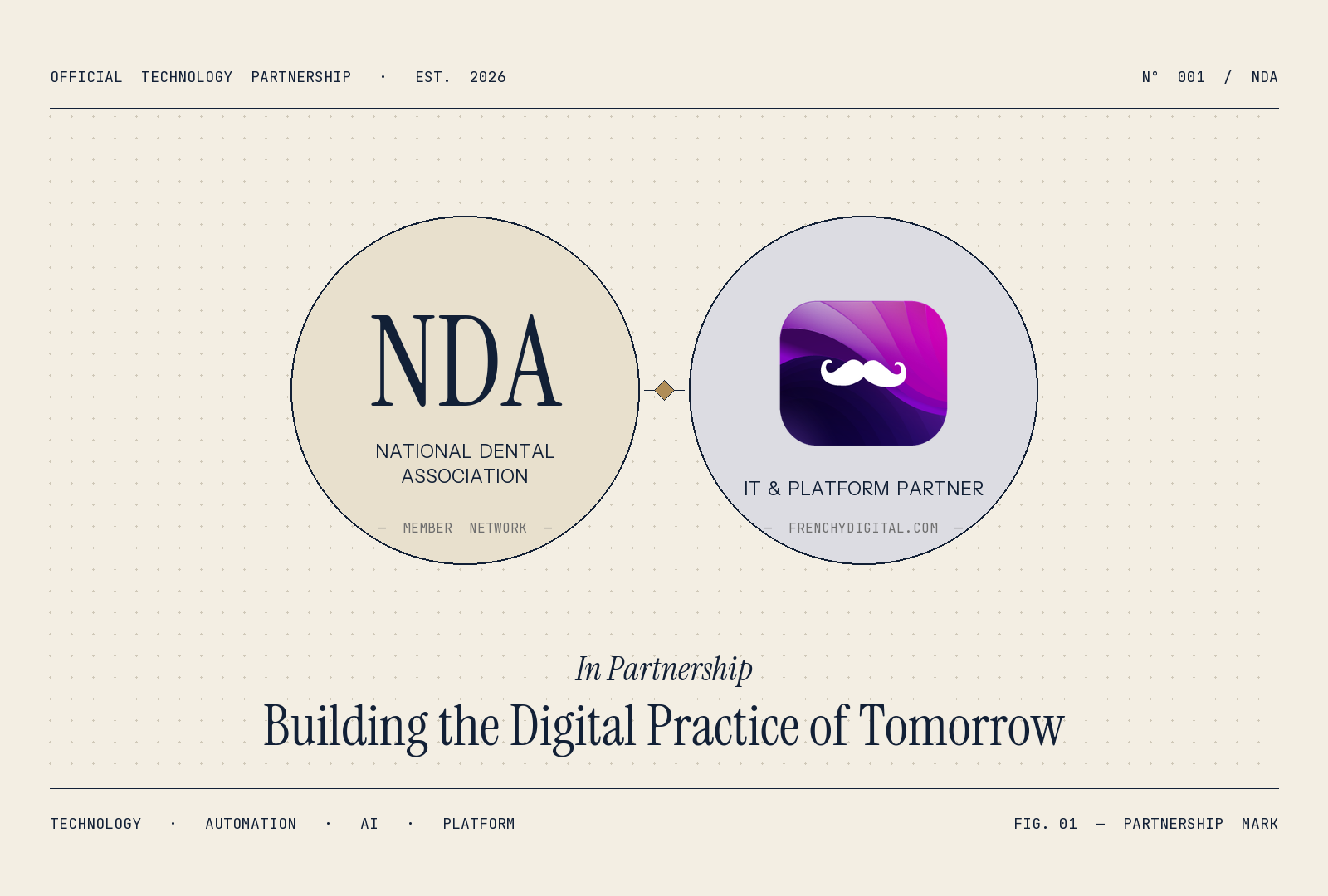National Dental Association and Frenchy Digital — official technology partnership, building the digital practice of tomorrow